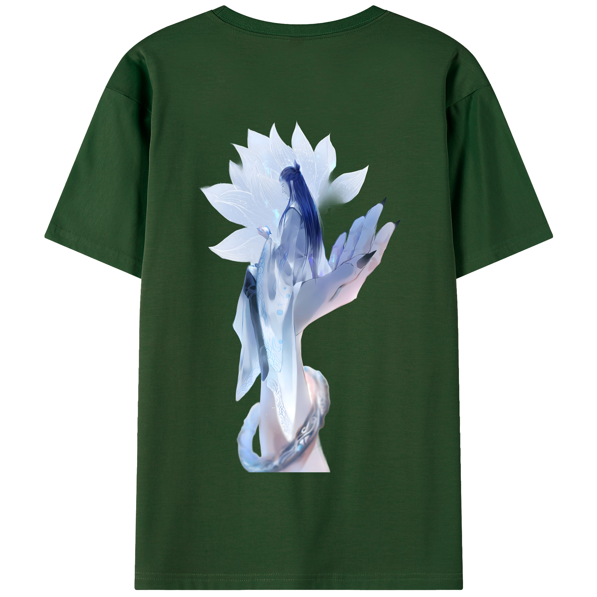 （画像用） Ne Zha 2 ナタ 魔童の大暴れ 綿100％半袖Tシャツ（背面プリント）